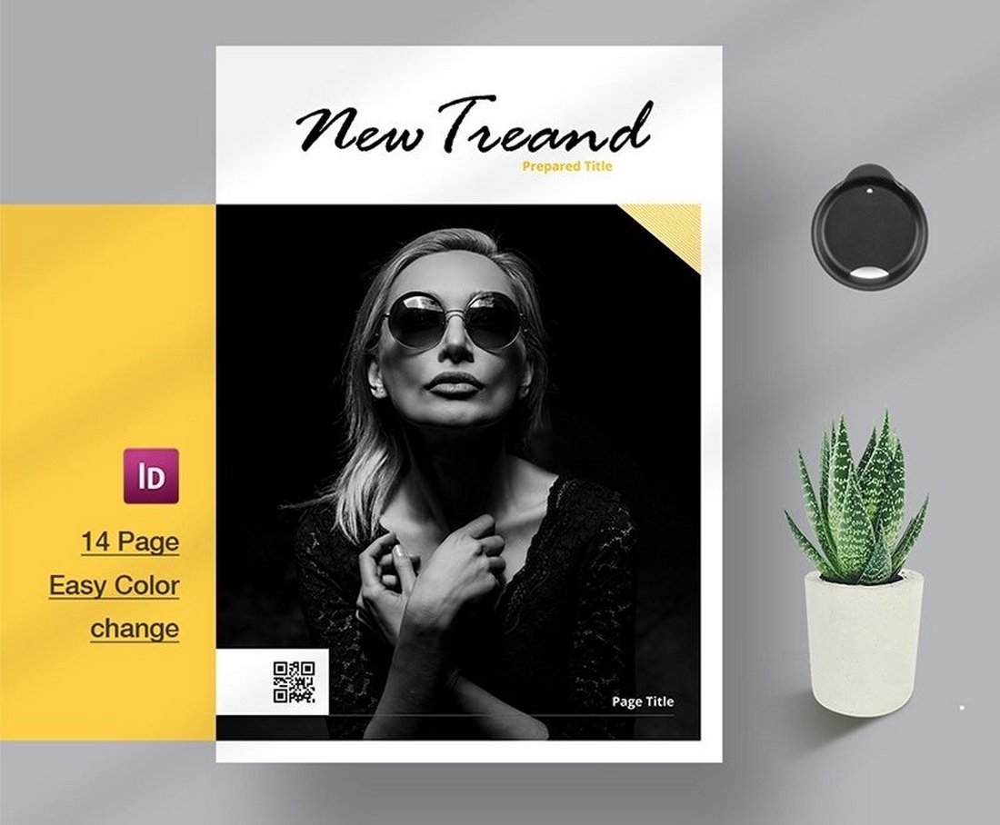 A free new trend magazine template