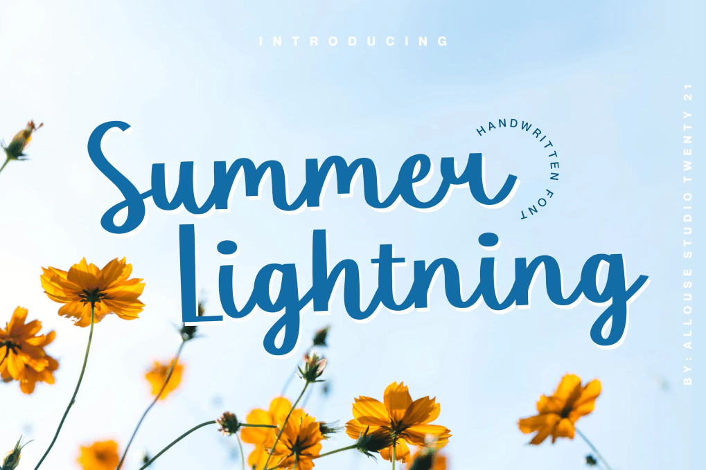 A free handwritten font