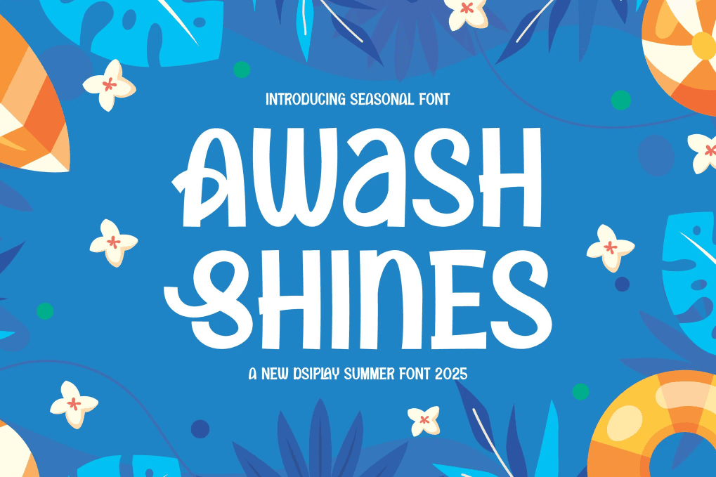 A summer display font