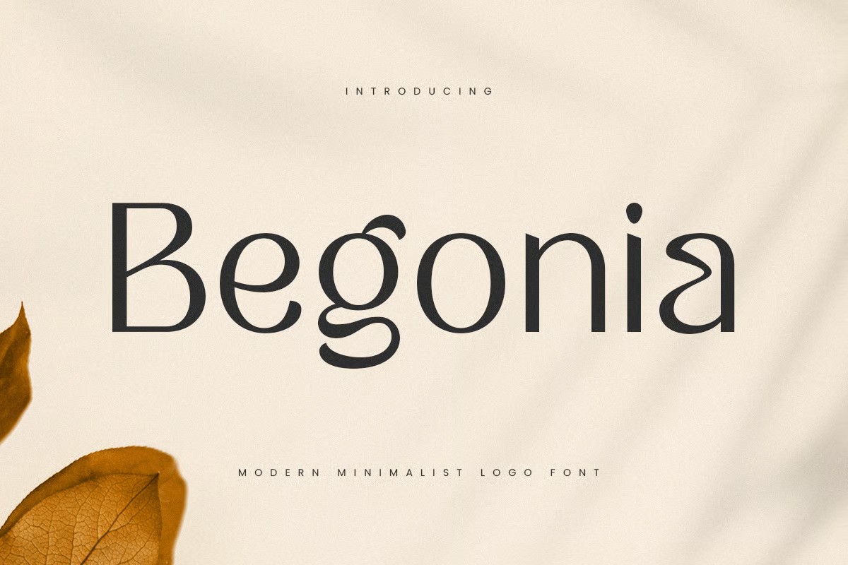 A modern and minimalist logo font