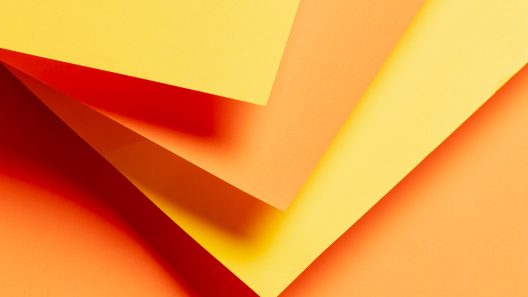 A colorful papers sheets