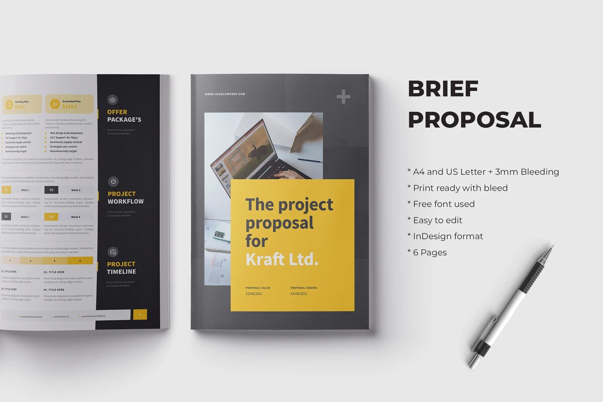 A business proposal template