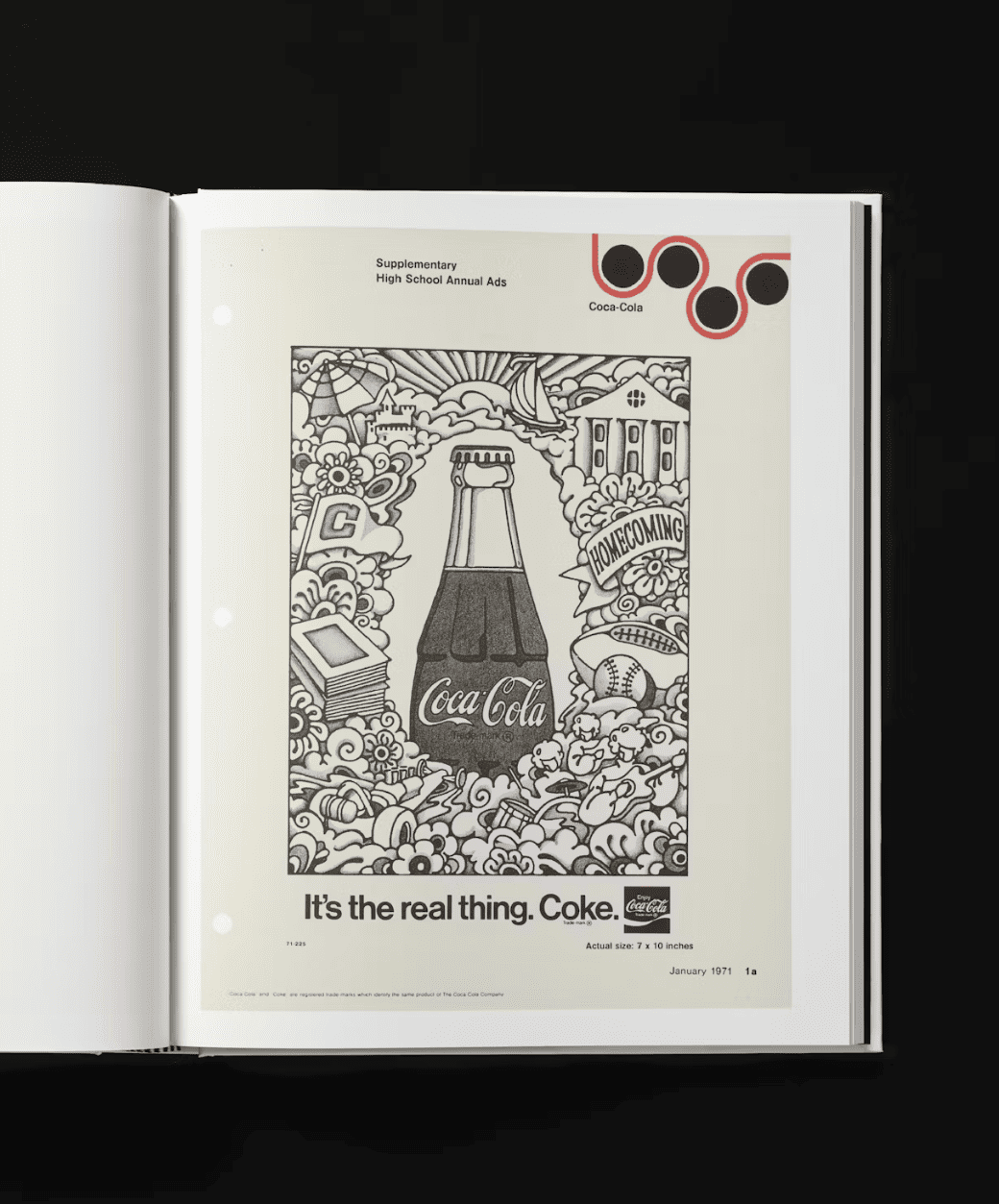 A vintage Coca-Cola book