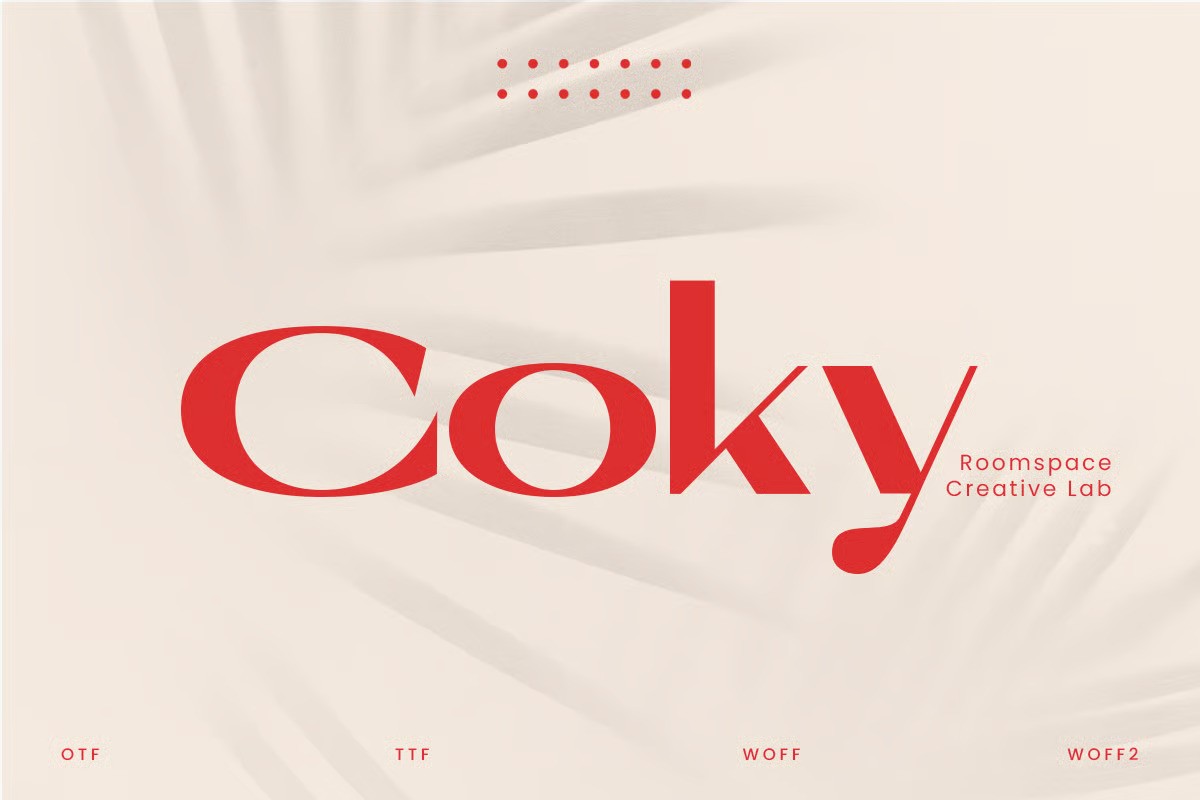 A minimal and elegant logo font