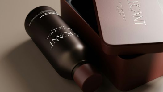 A cosmetic packaging mockup