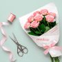 A flower bouquet mockup