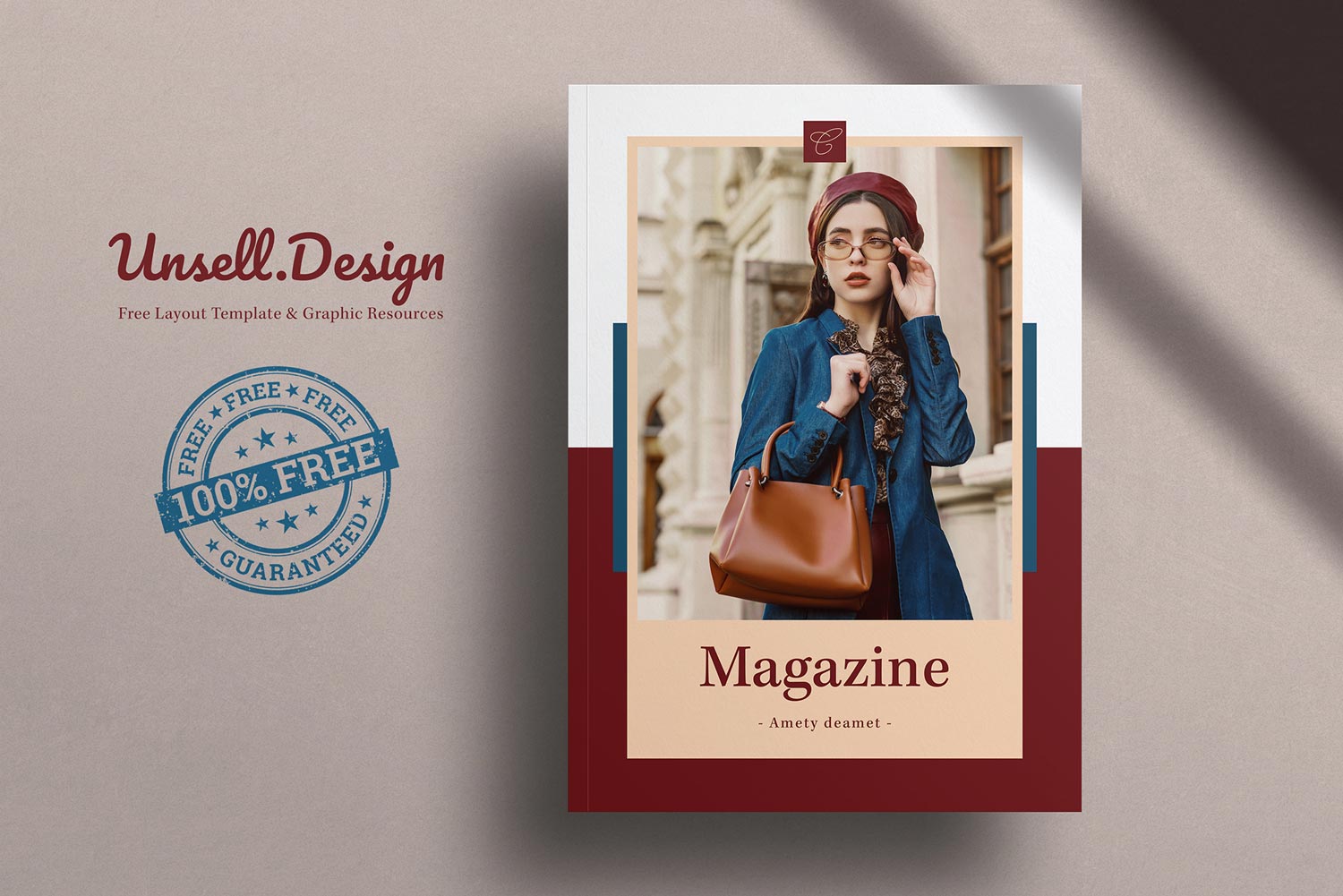 A free modern magazine template