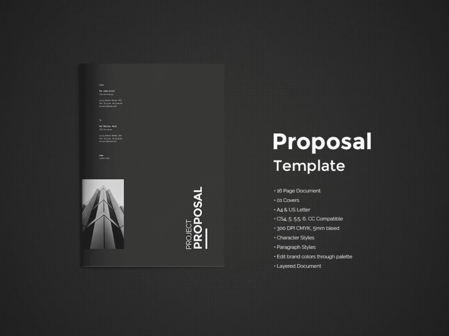 A free black proposal template
