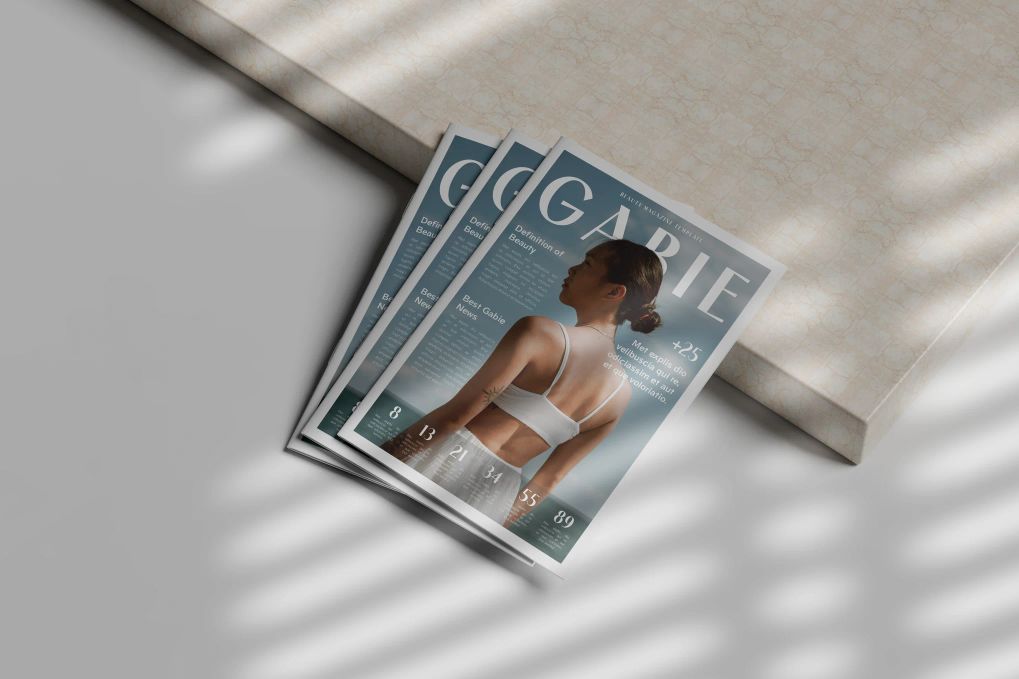 A beauty magazine template