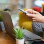 A person using smartphone
