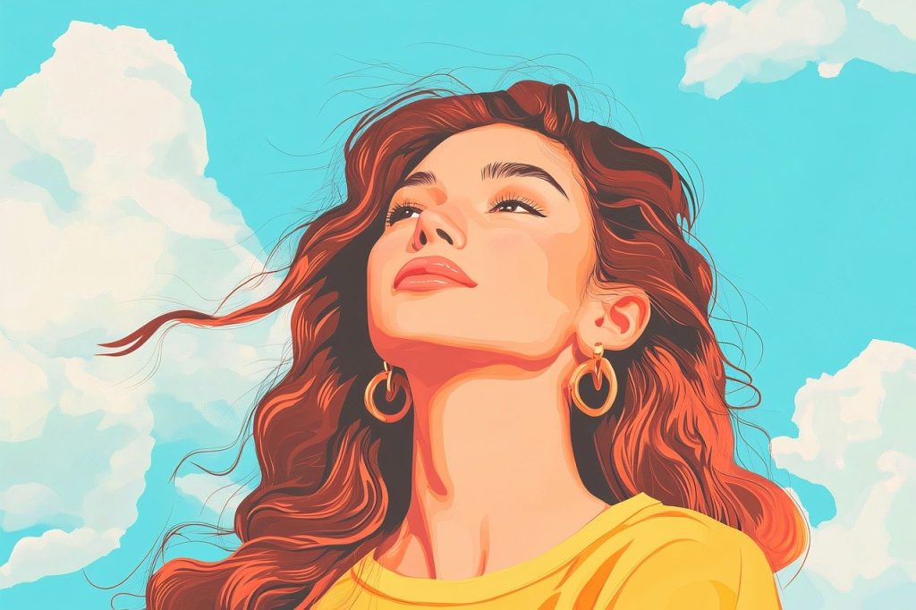 Girls face portrait