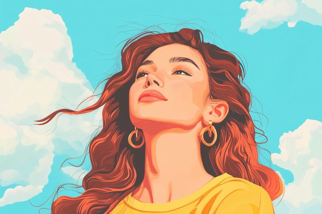 Girls face portrait