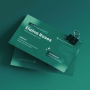 A gradient business card templates cover