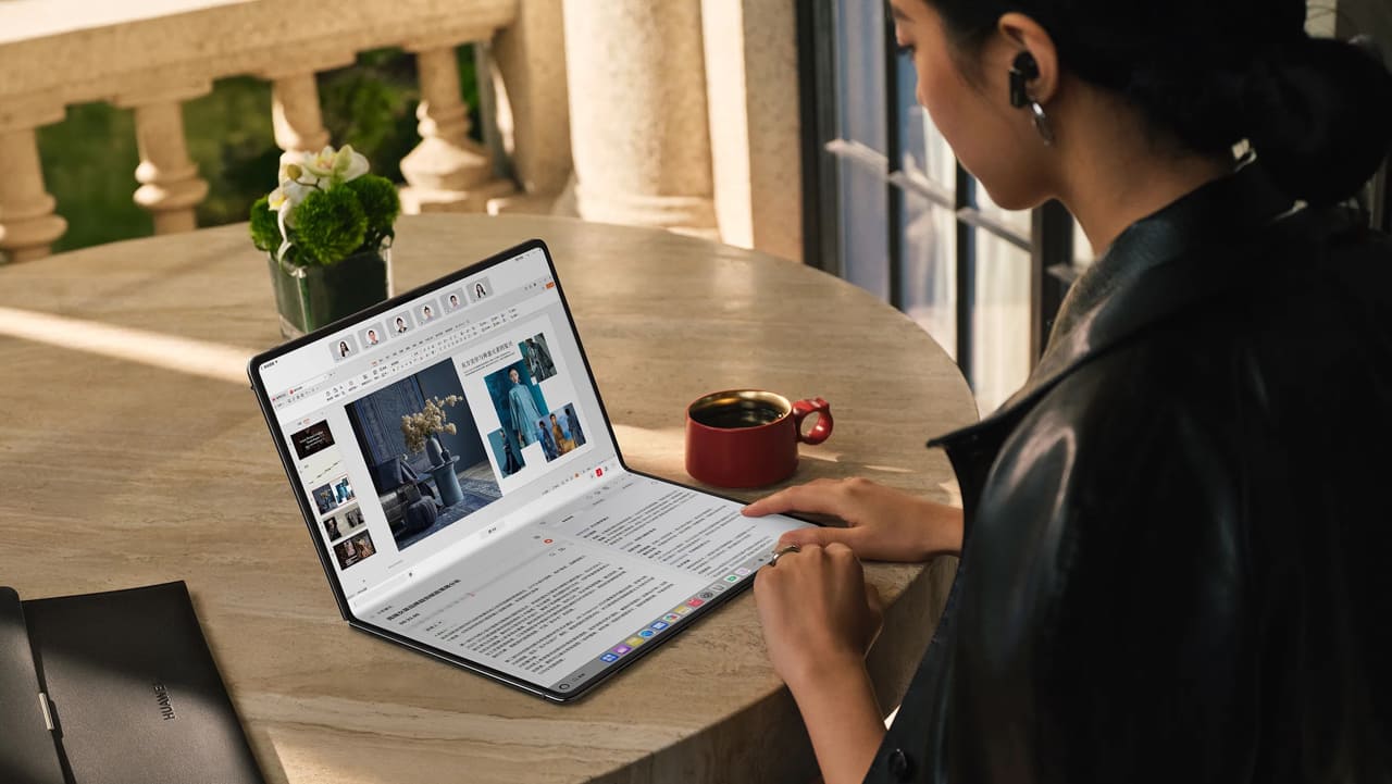 An Huawei Foldable Laptop