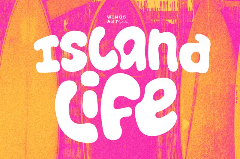 A surf summer font