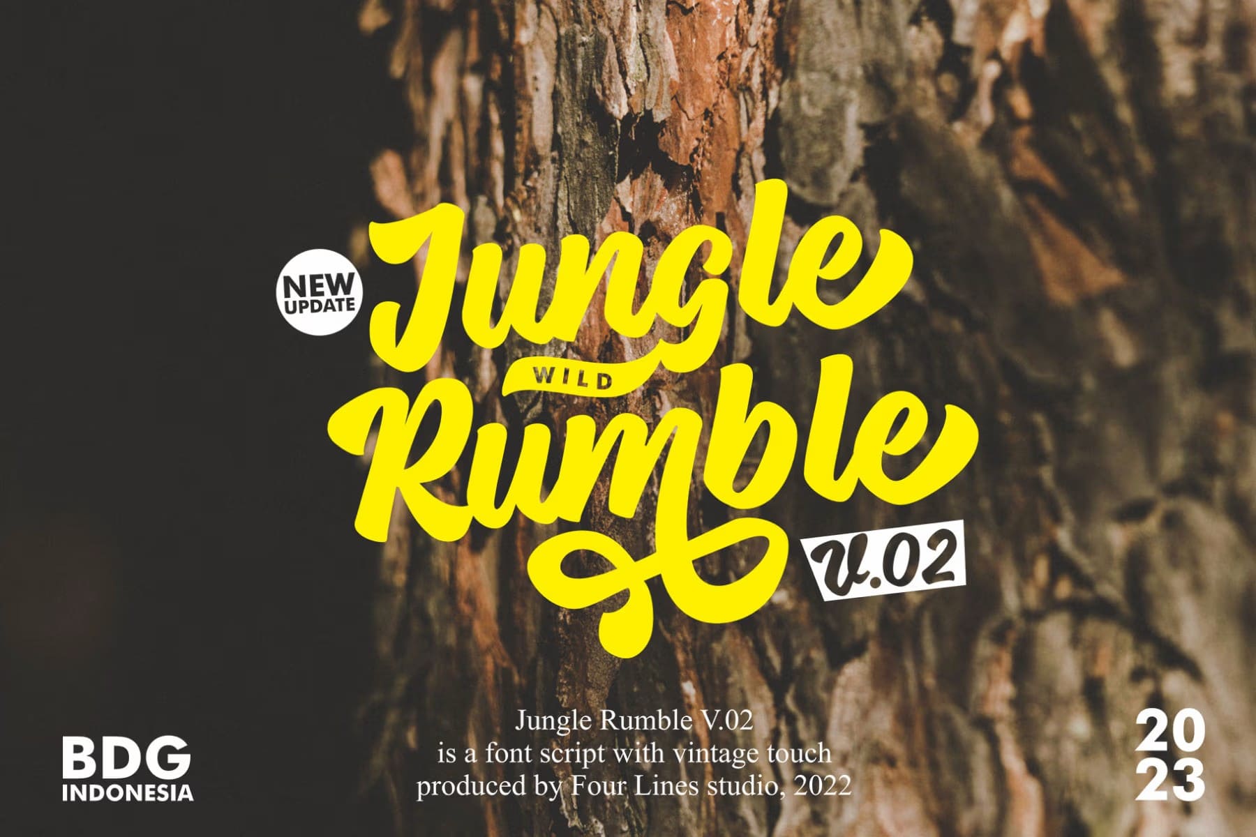 A jungle script font with vintage touch