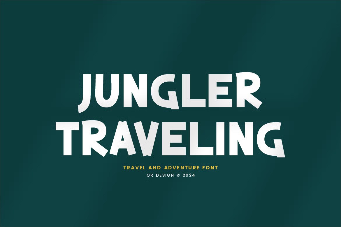 A travel and adventure font