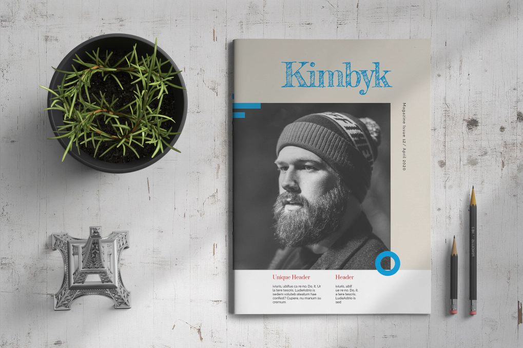 A clean magazine template
