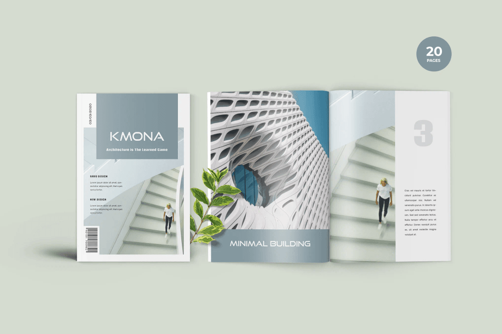 A furniture magazine template