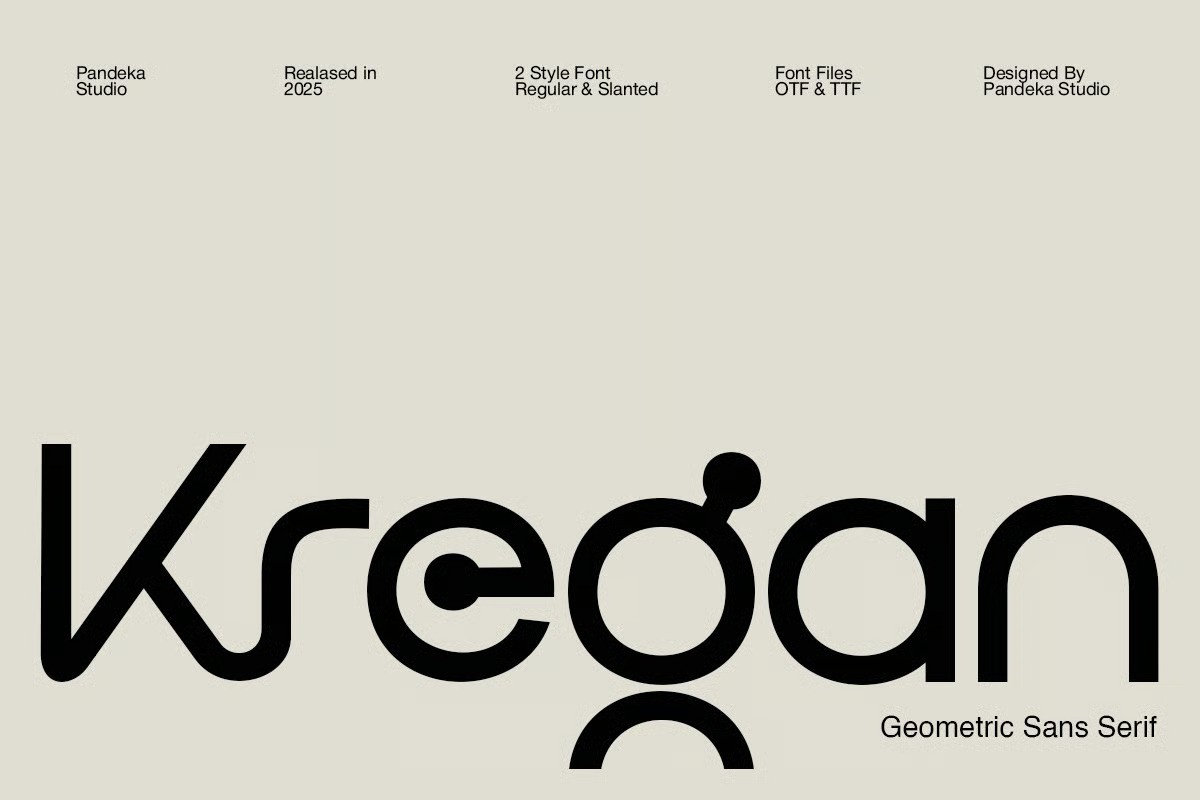 A corporate modern logo font
