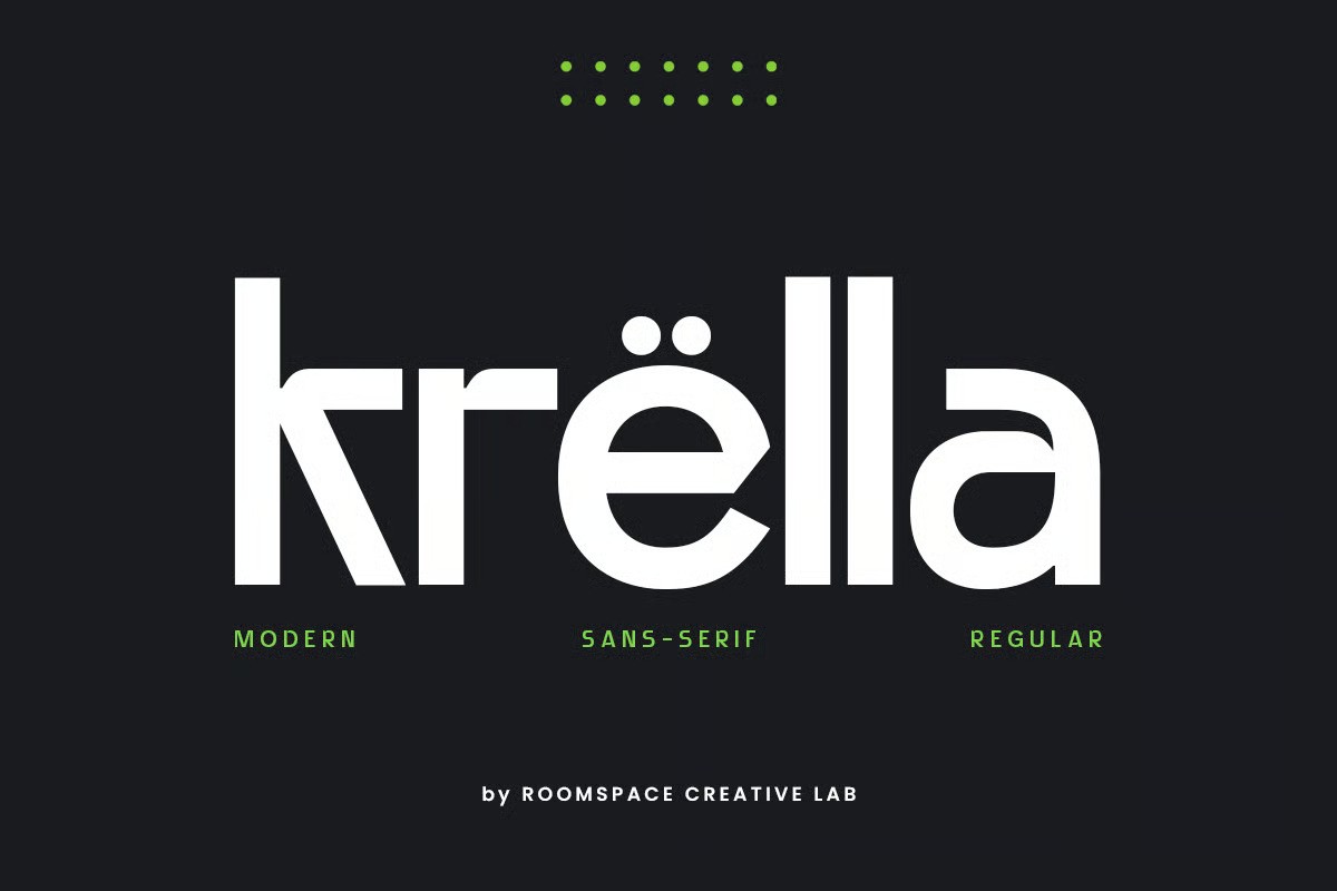 A modern logo font