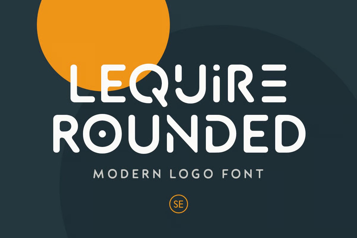 A modern rounded logo font