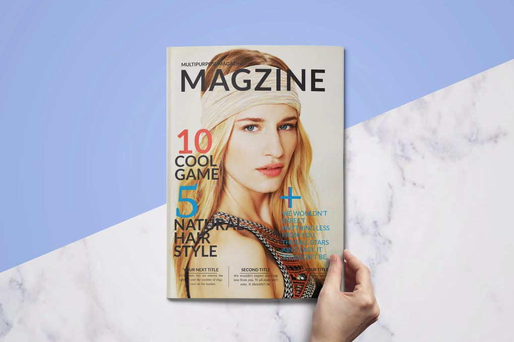 A lifestyle magazine template