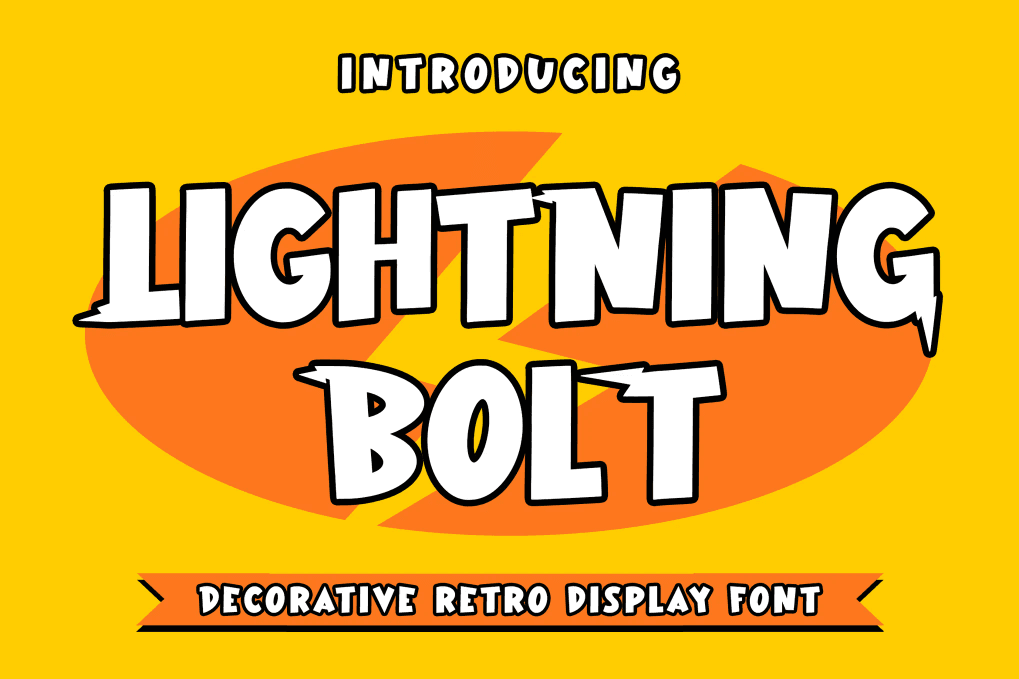 A decorative retro display font