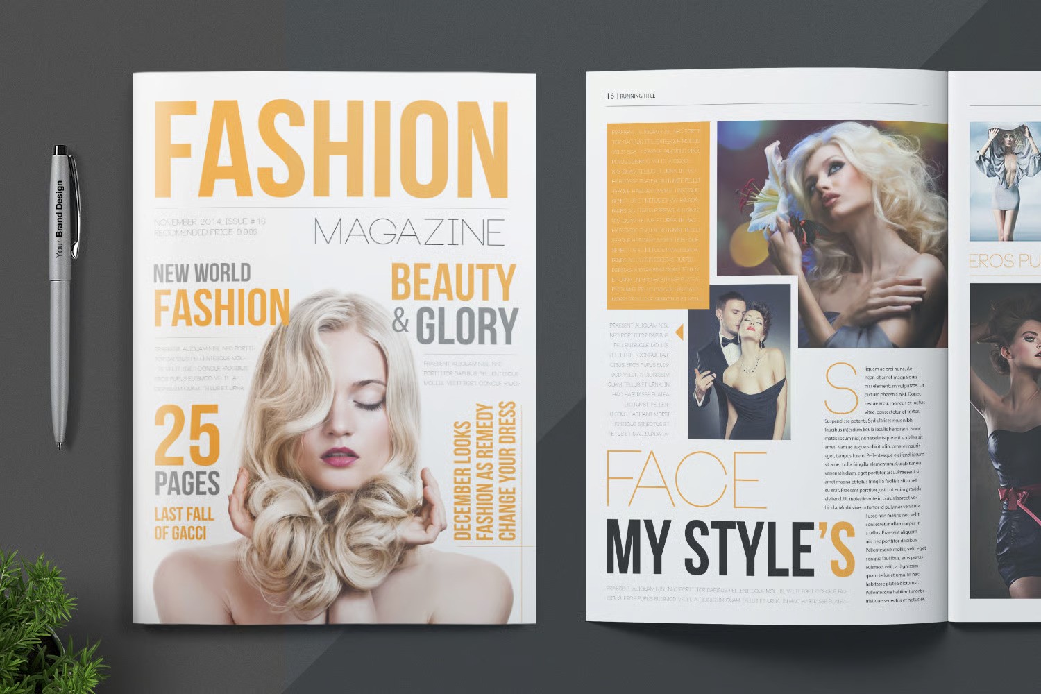 A Magazine template