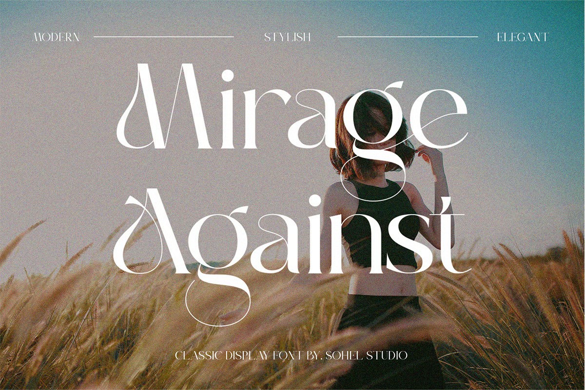 A modern and elegant logo font