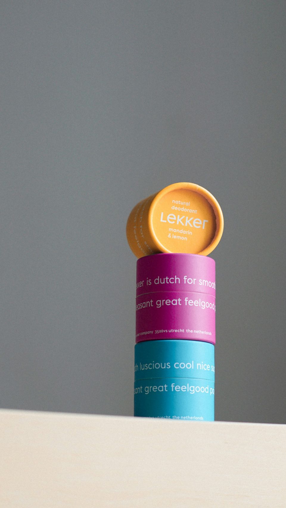 Natural deodorant innovative packaging