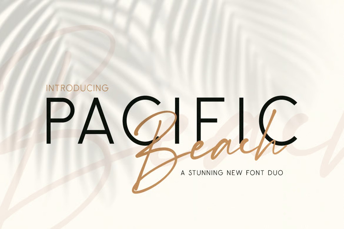 A stunning summer font duo