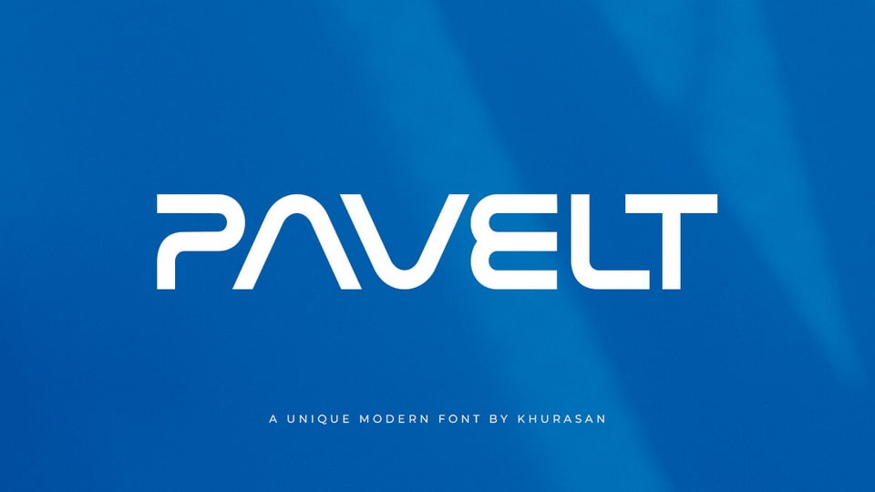 A unique modern logo font