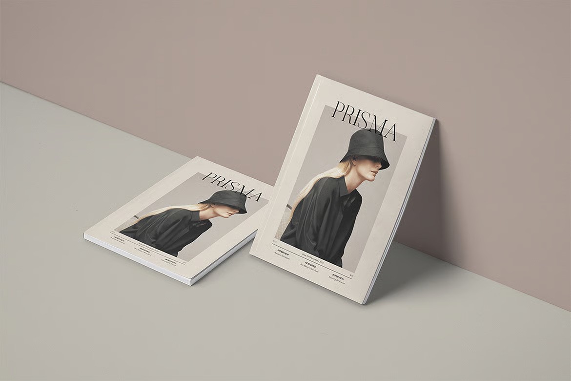 A fashion magazine template
