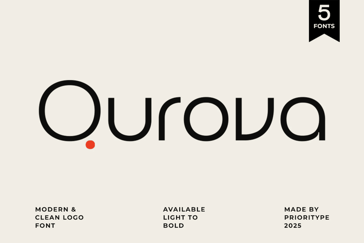 An modern and elegant logo font