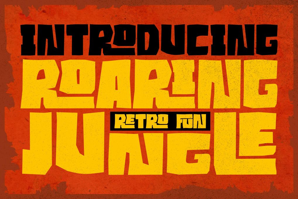 A retro fun jungle style font