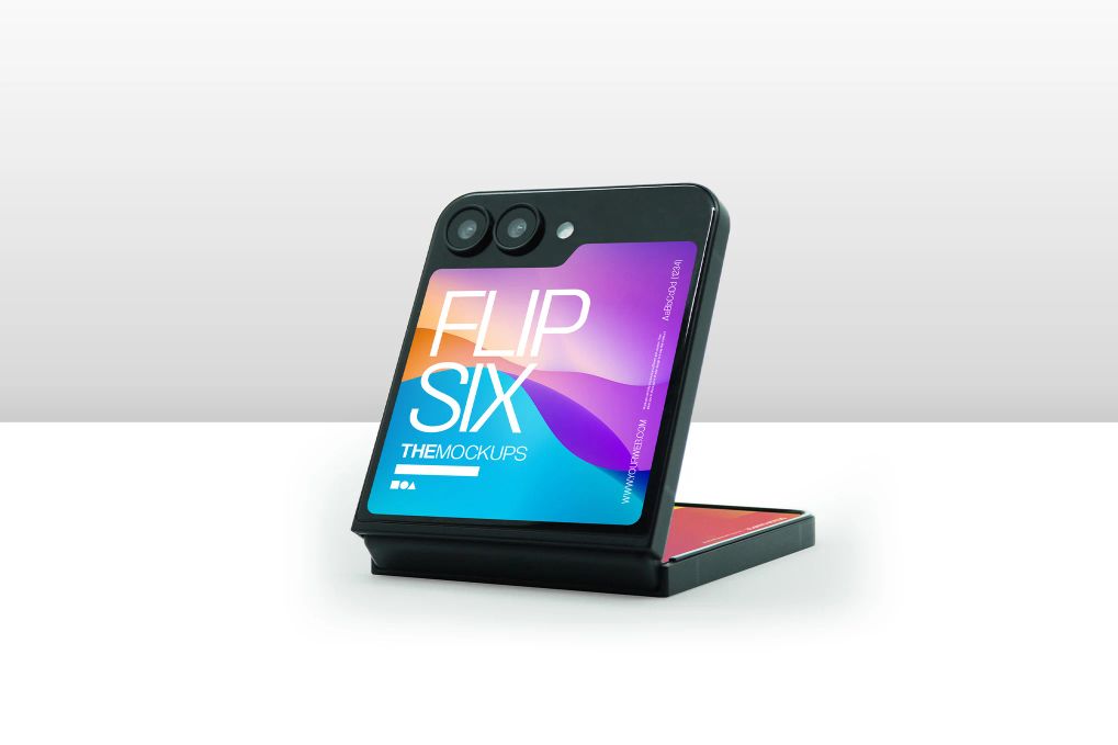 A Samsung Android Flip Mockup