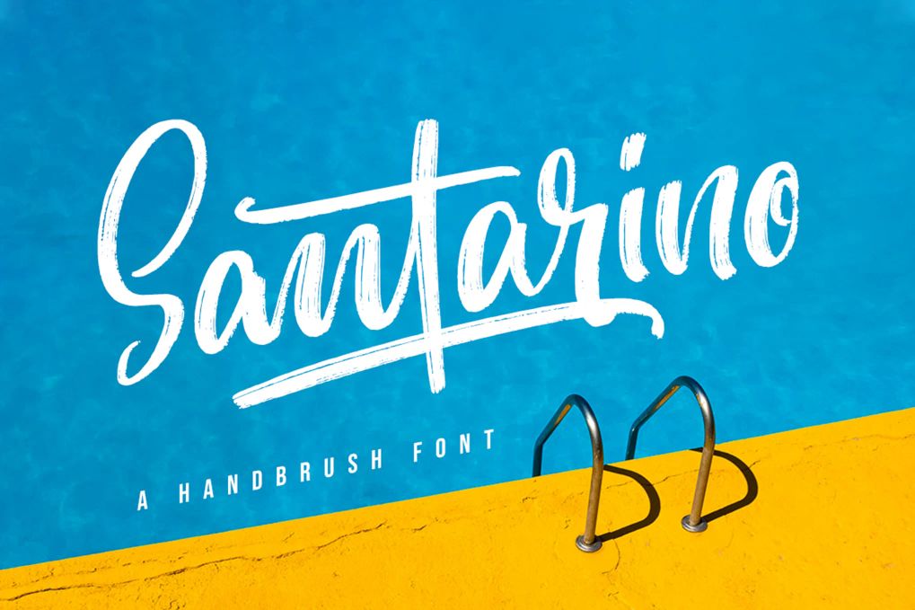 A summer brush font