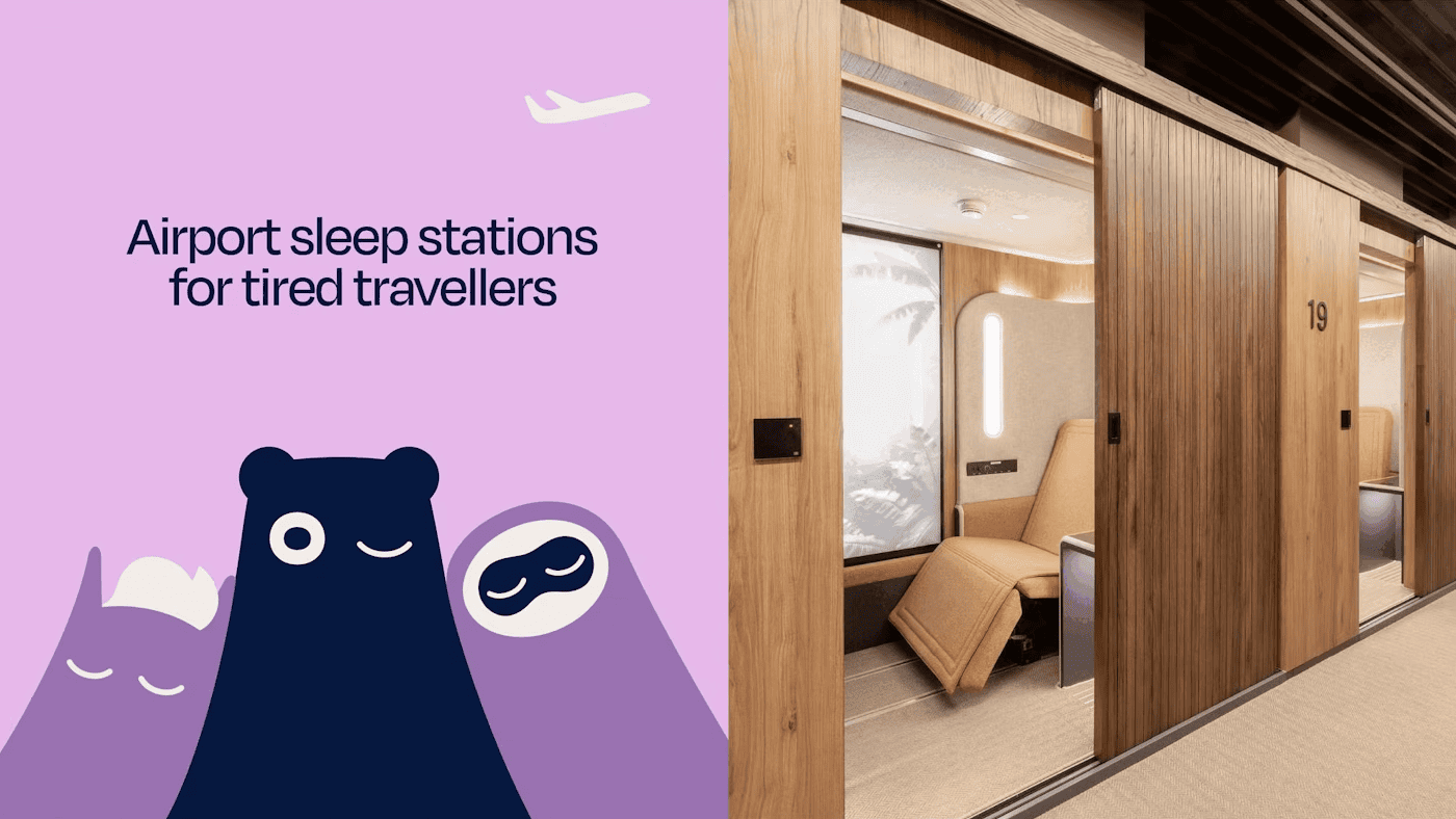 Airport Sleep Stations brand identity