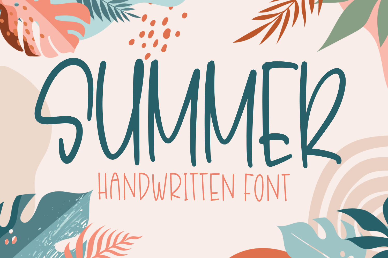 A free summer style handwritten font
