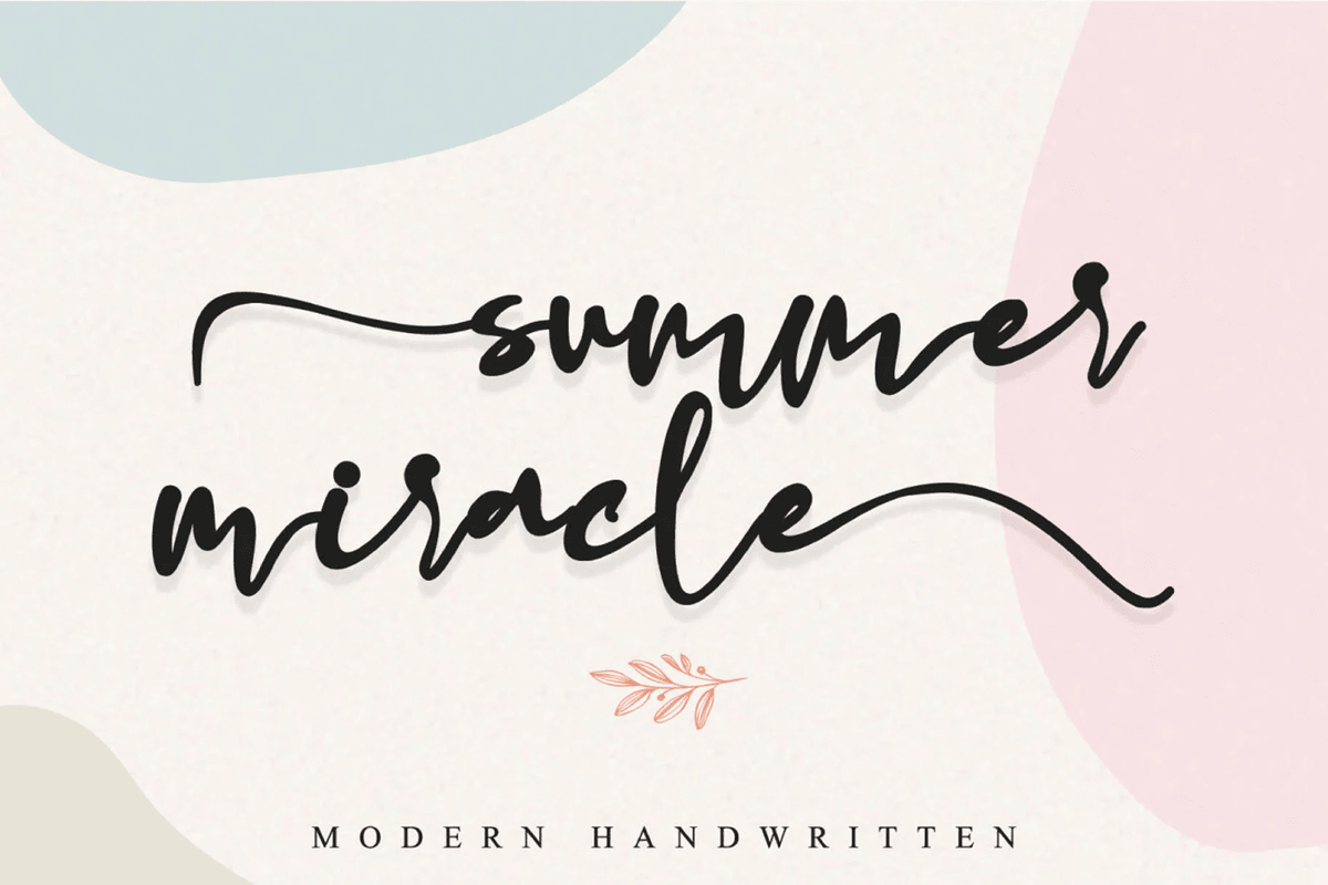 A free modern handwritten font