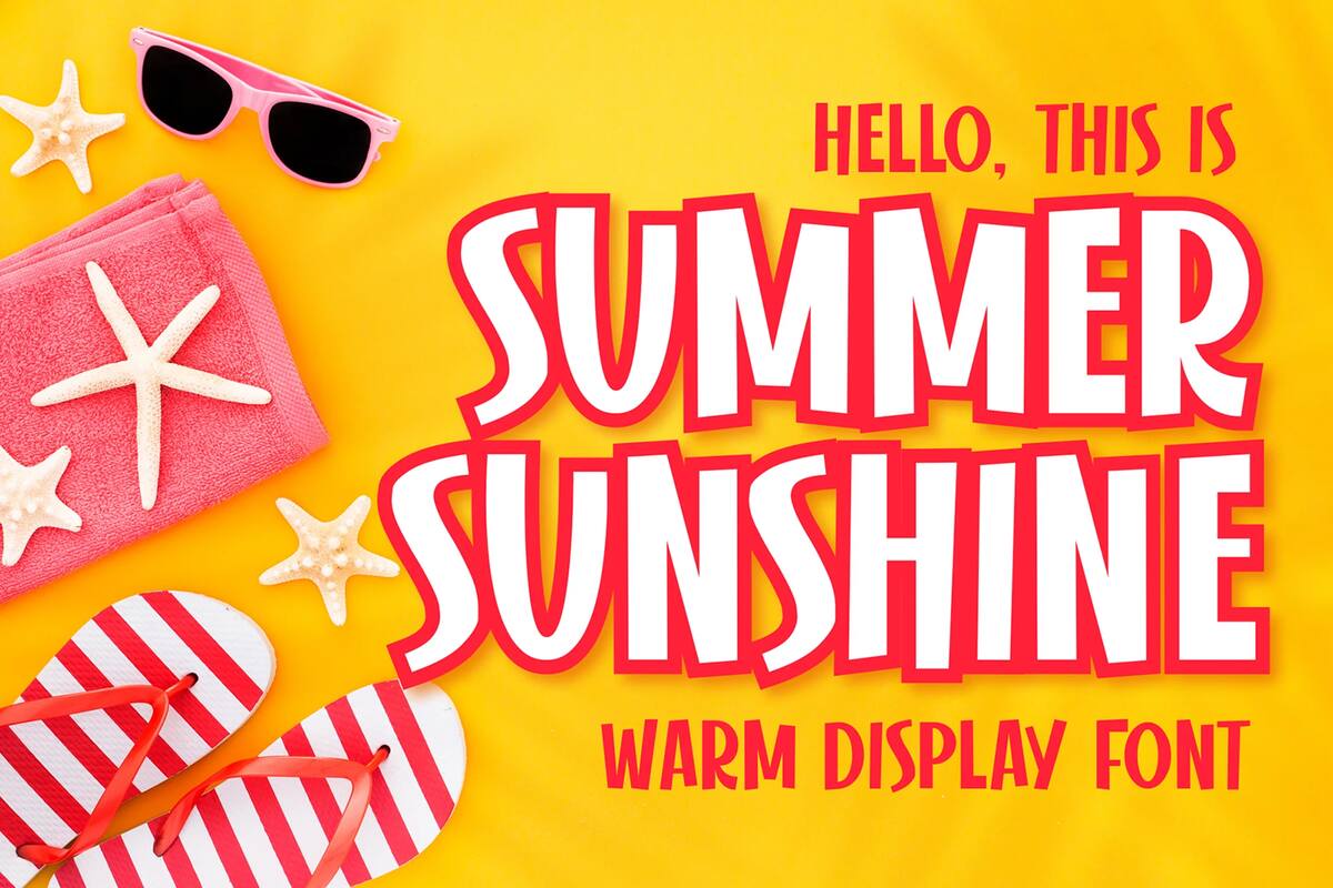 A warm display font