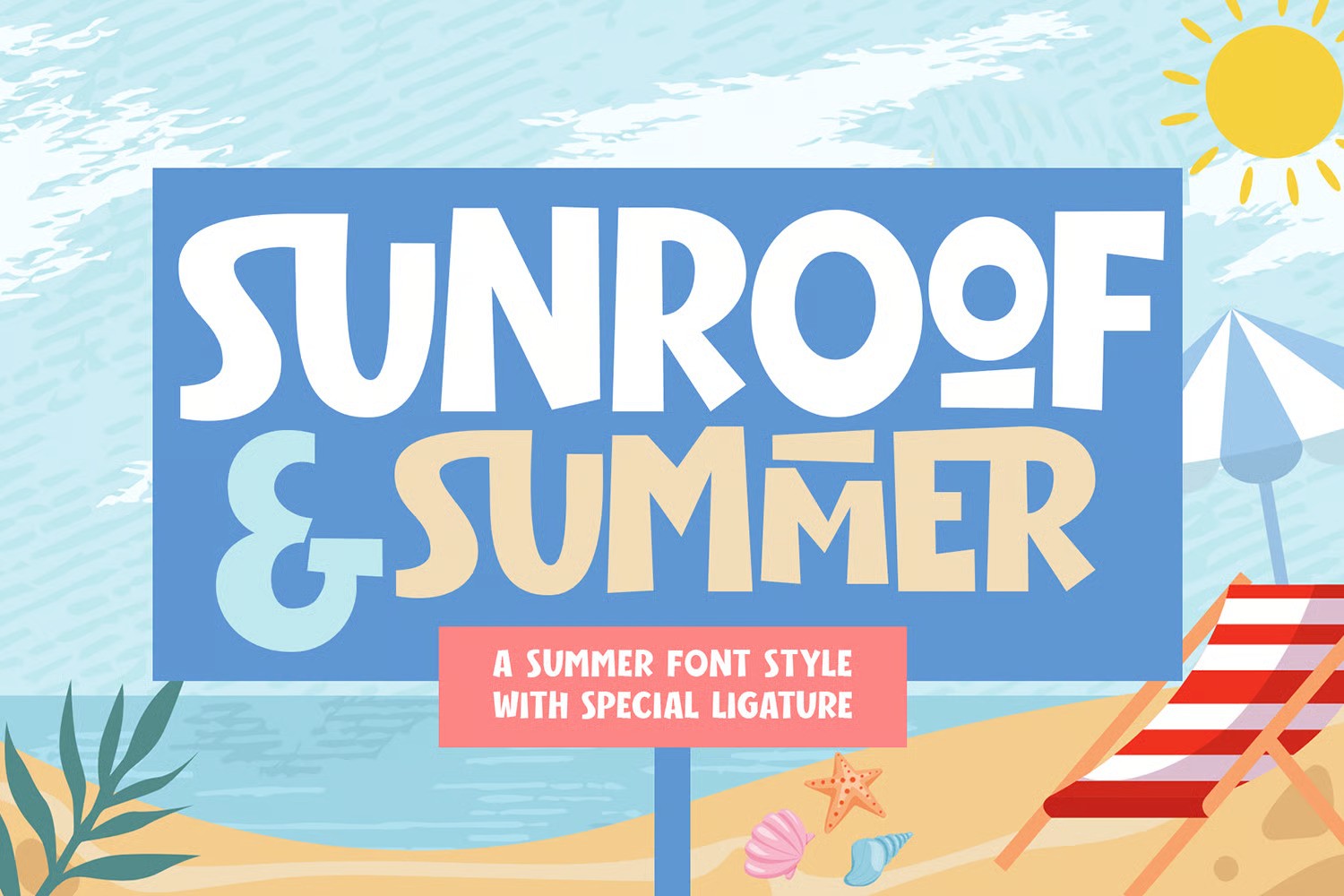 A summer font with special ligature