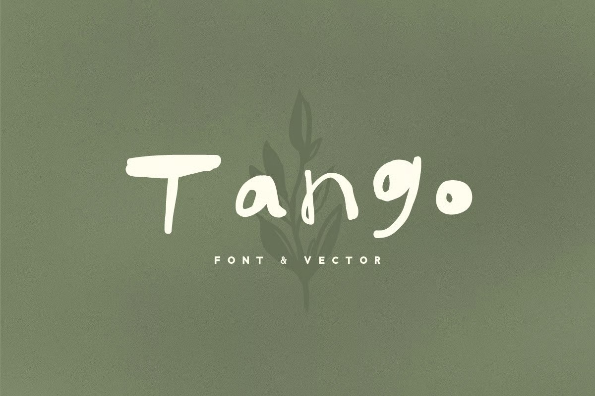 A handwritten logo font