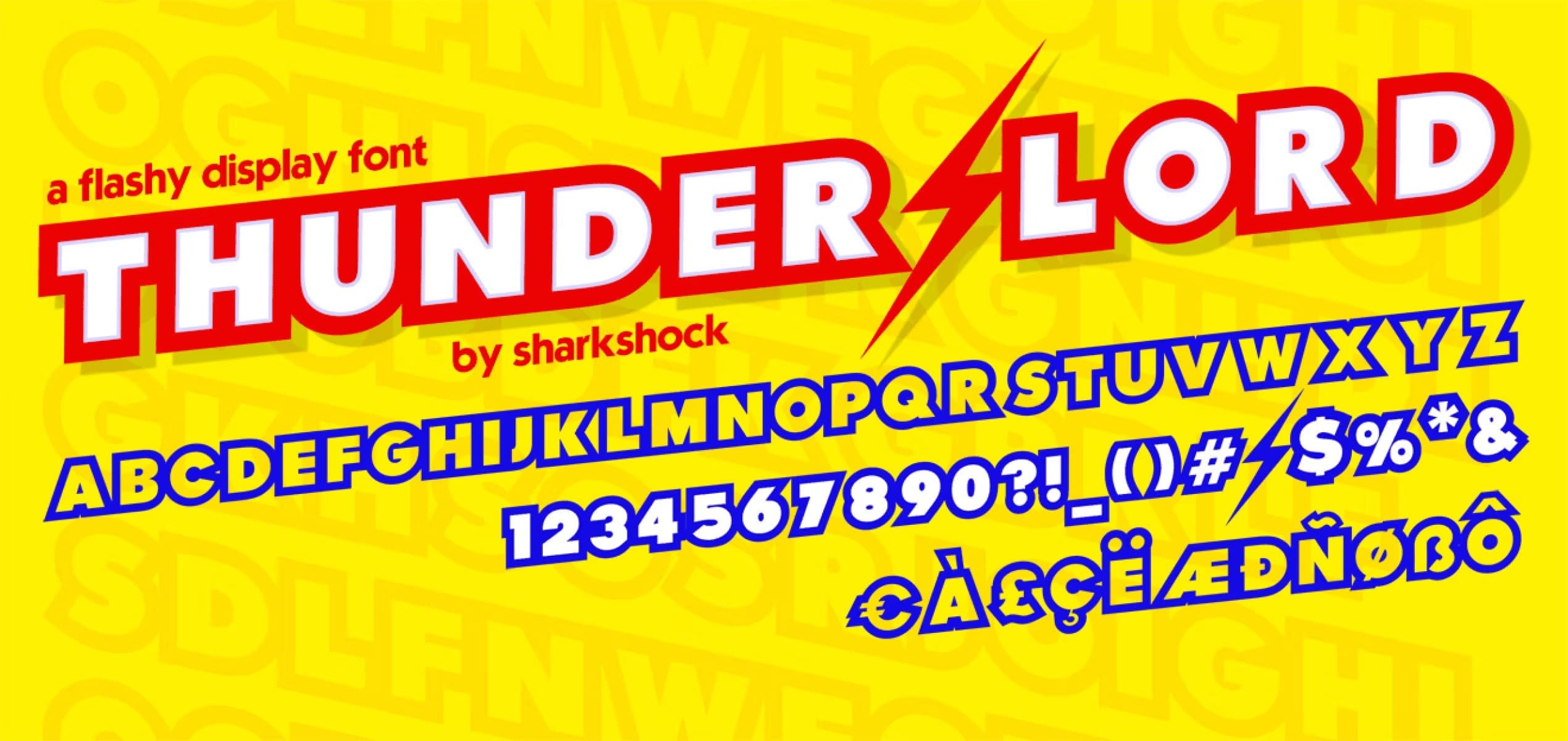 A flashy display font for free use