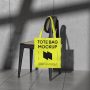 A tote back on chair mockup