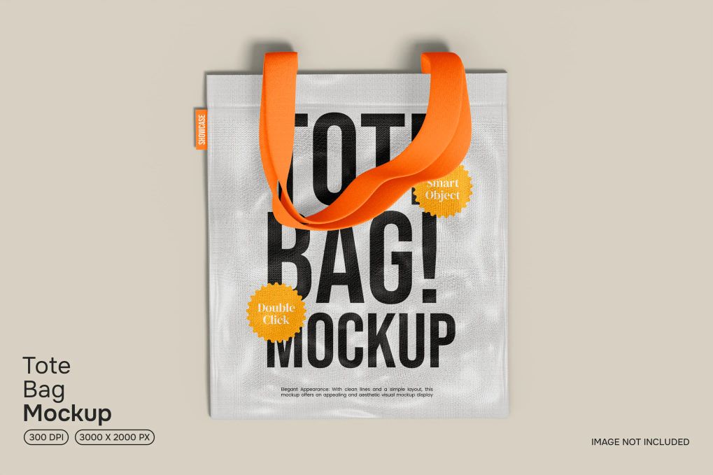 A tote bag mockup template