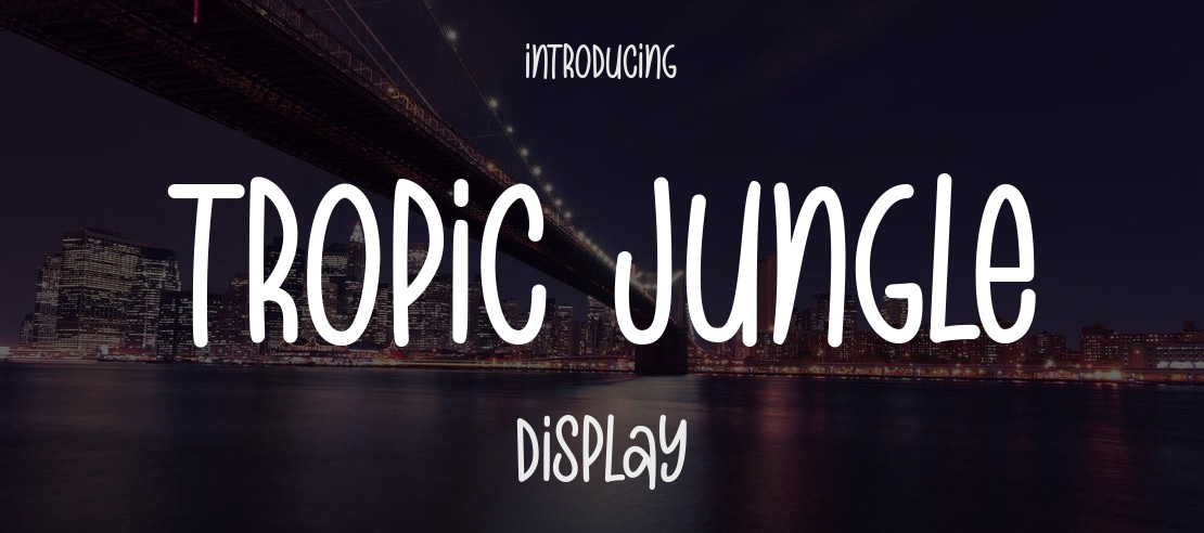A free jungle display font