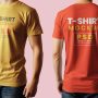 A t-shirt mockup template