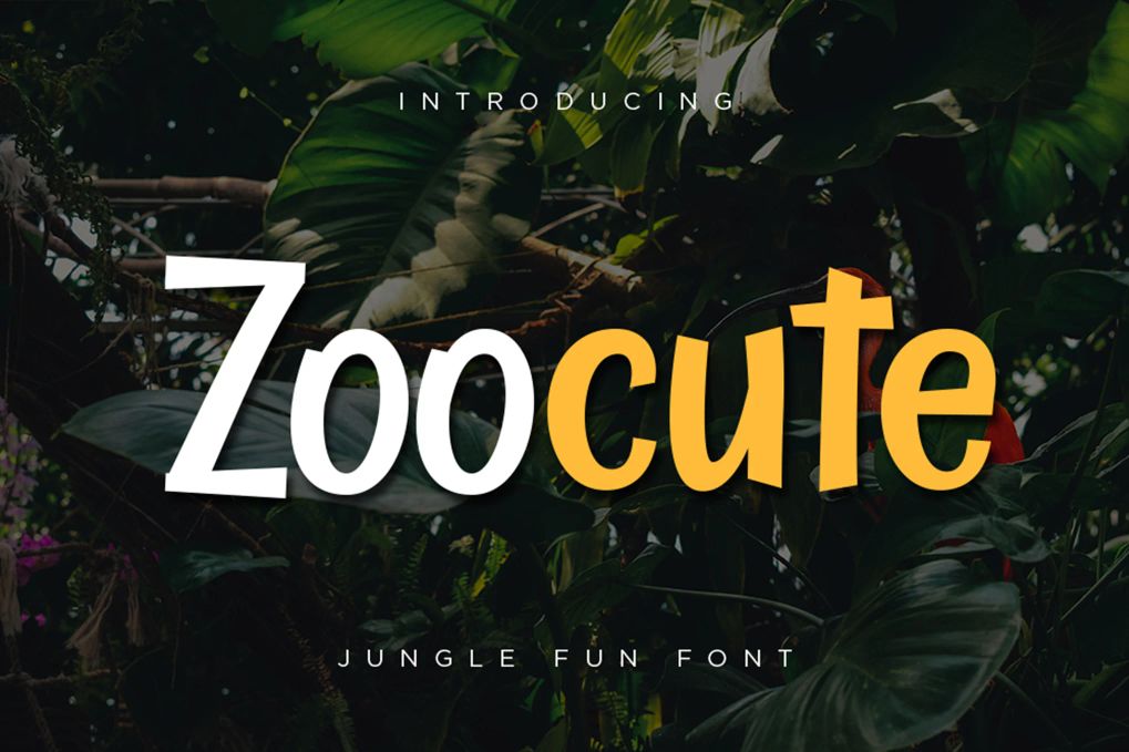 A jungle fun font